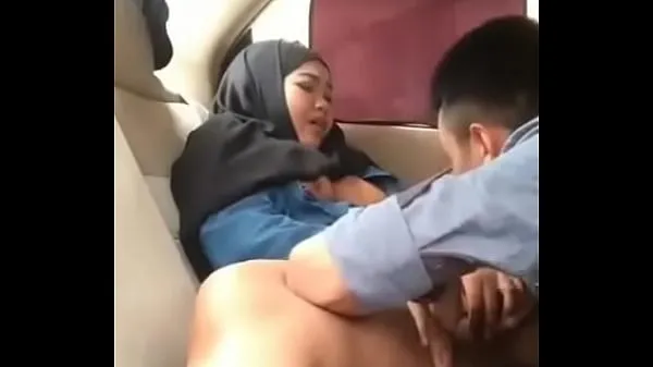Best Hijab girl in car with boyfriend clips Clips