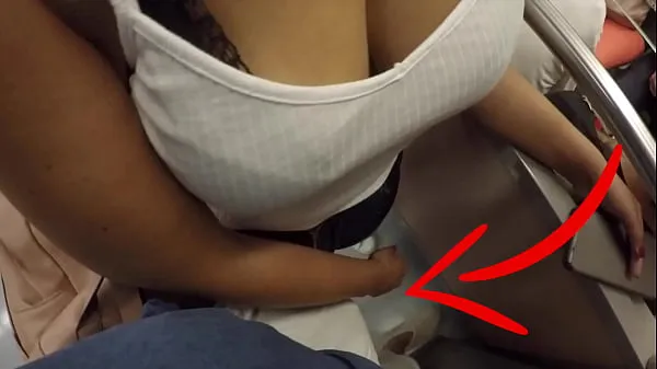 최고의 Unknown Blonde Milf with Big Tits Started Touching My Dick in Subway ! That's called Clothed Sex 클립 클립