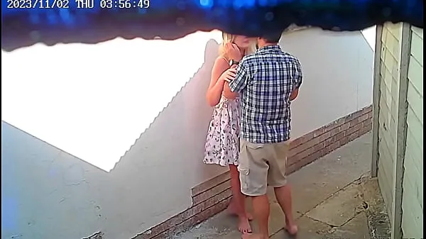 Cctv camera caught couple fucking outside public restaurant Klip Klip terbaik
