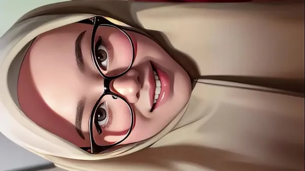 Bedste hijab girl shows off her toked klip klip